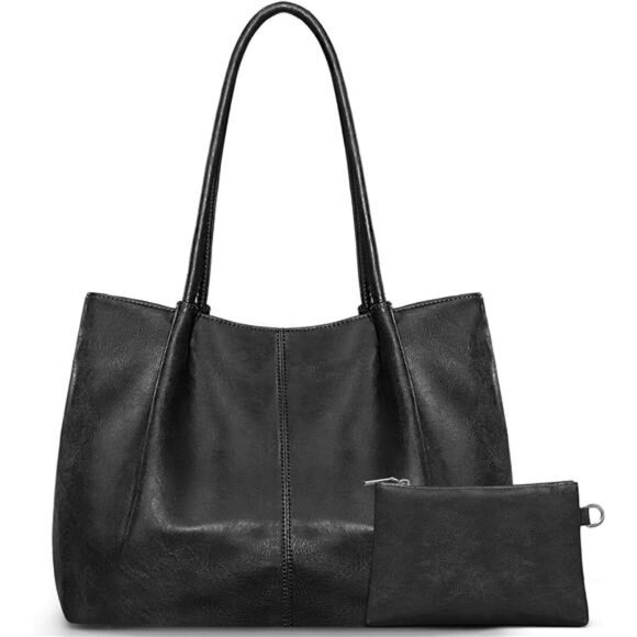 Large Tote Bag for Women Black - Picture 2 of 6